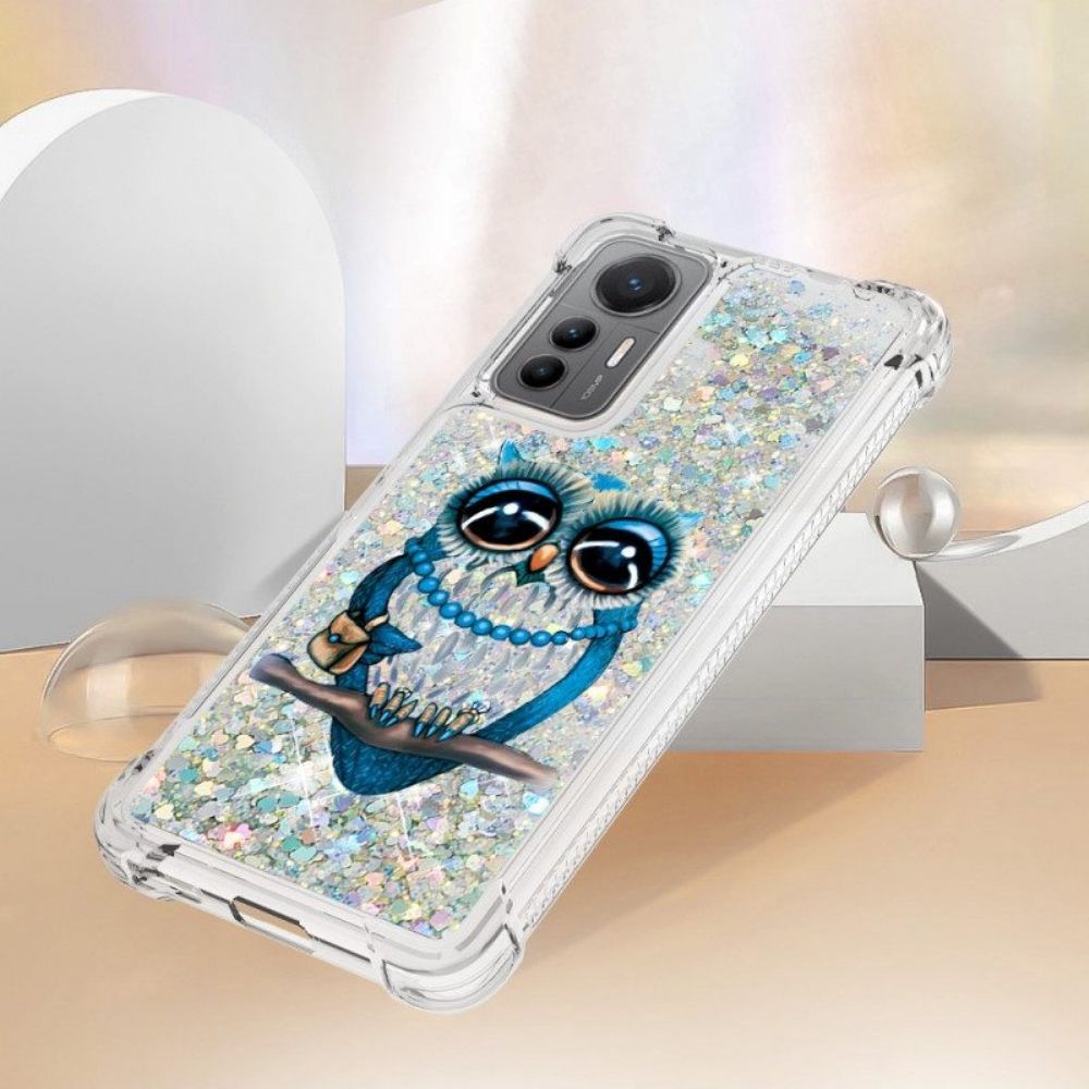 Hoesje voor Xiaomi 12 Lite Pailletten Miss Uil