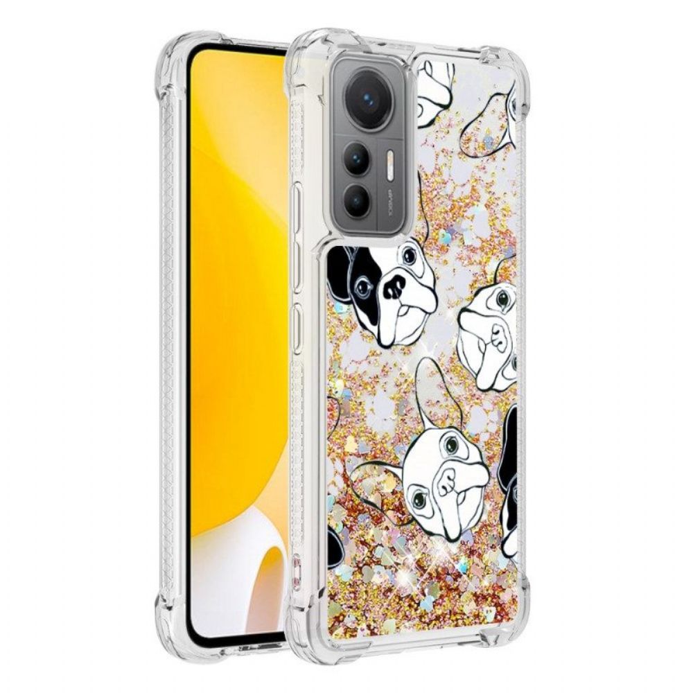 Hoesje voor Xiaomi 12 Lite Pailletten Mr Dog