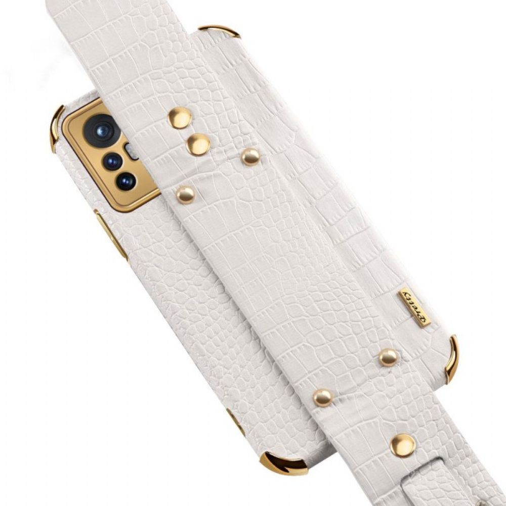 Hoesje voor Xiaomi 12 Pro Croco Band