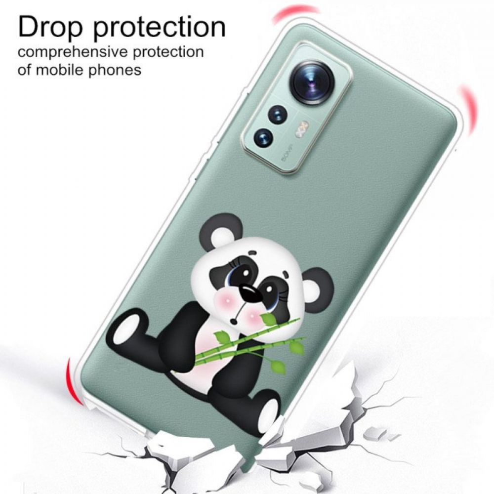 Hoesje voor Xiaomi 12 Pro Leuke Panda Siliconen