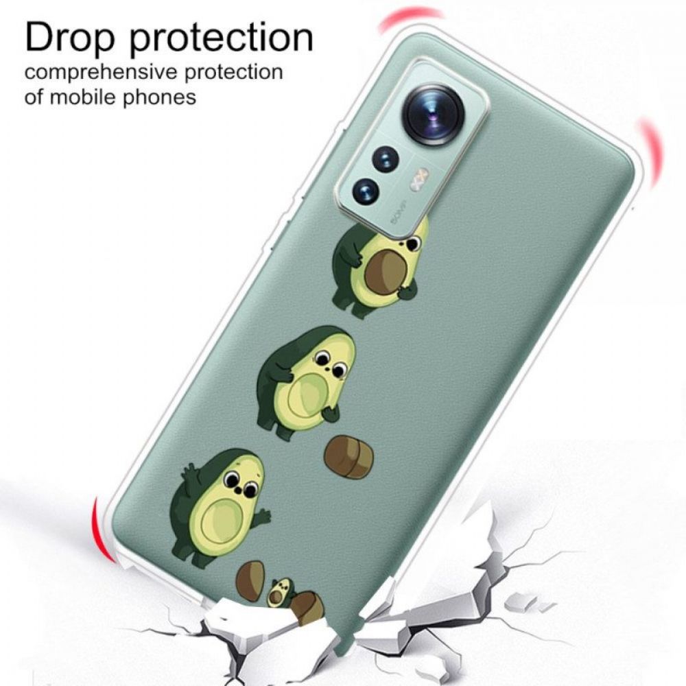 Hoesje voor Xiaomi 12 Pro Siliconen Avocado Leven