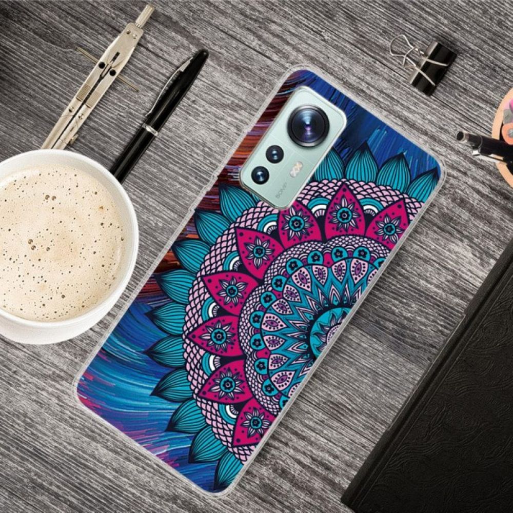 Hoesje voor Xiaomi 12 Pro Siliconen Mandala