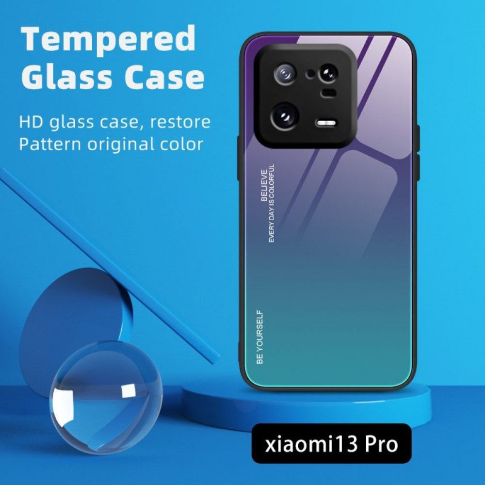 Hoesje voor Xiaomi 13 Pro Gehard Glas Wees Jezelf