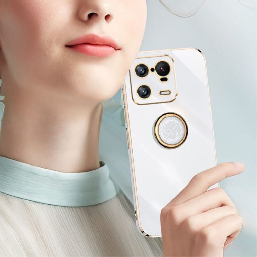 Hoesje voor Xiaomi 13 Pro Ringhouder Met Metaaleffect Xinli