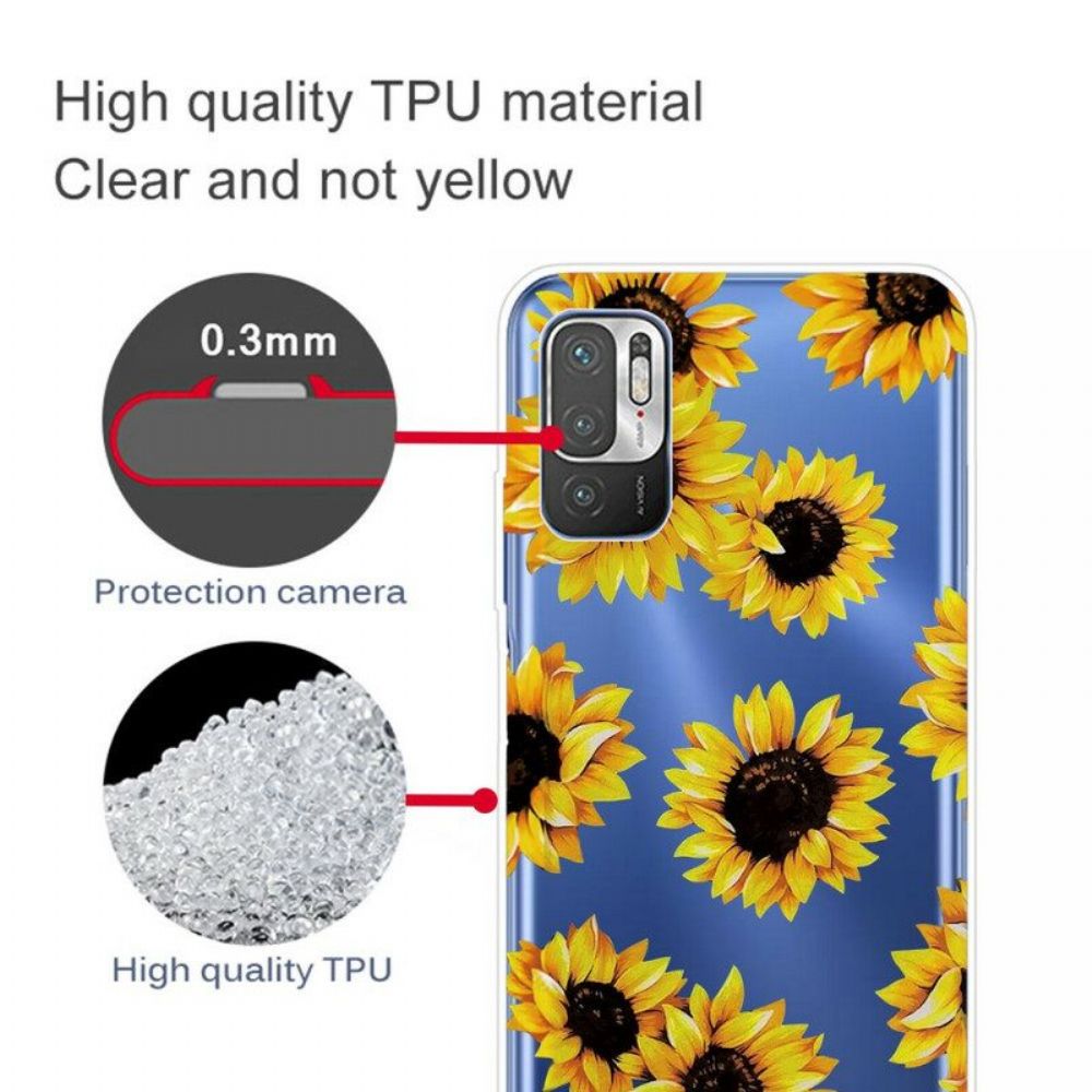 Hoesje voor Xiaomi Redmi Note 10 5G Zonnebloemen