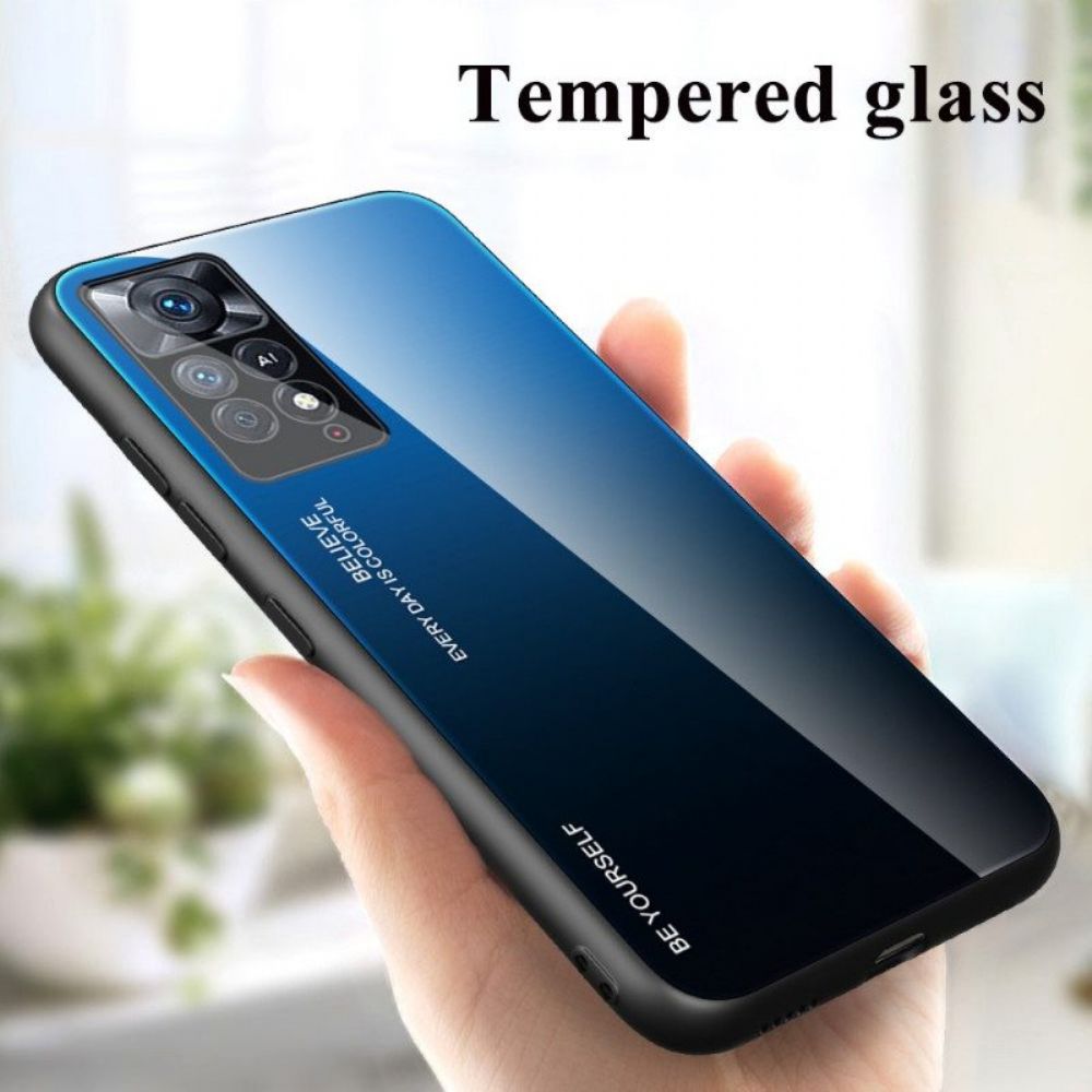 Hoesje voor Xiaomi Redmi Note 11 Pro / 11 Pro 5G Gehard Glas Wees Jezelf