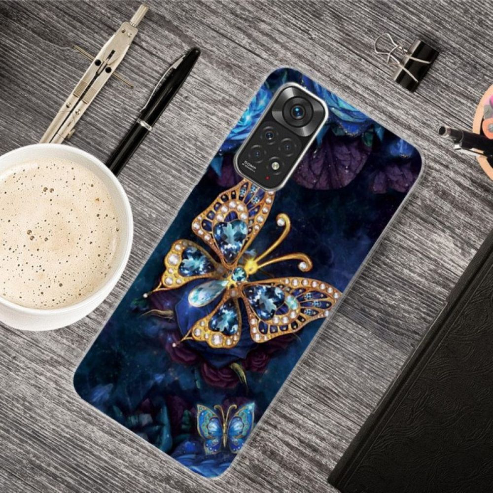 Hoesje voor Xiaomi Redmi Note 11 Pro / 11 Pro 5G Gouden Vlinder