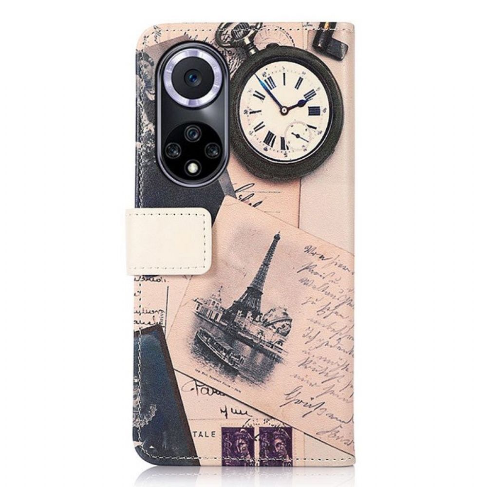 Leren Hoesje voor Honor 50 Dichters Eiffeltoren