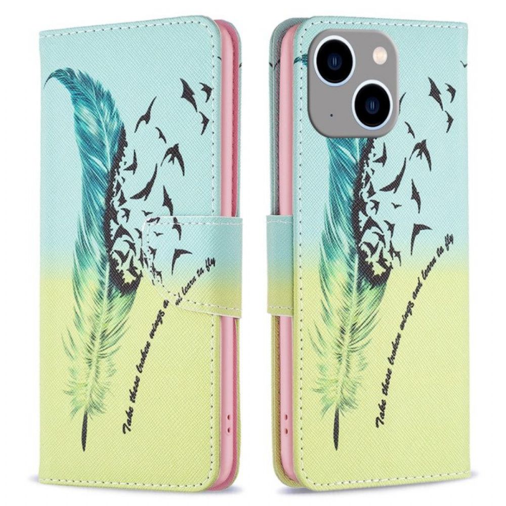 Leren Hoesje voor iPhone 15 Plus Veer