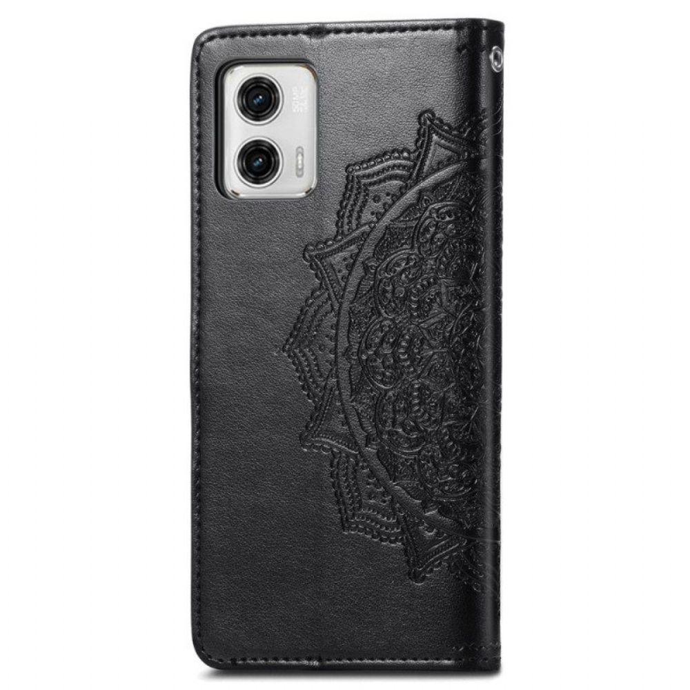 Leren Hoesje voor Moto G73 5G Mandala