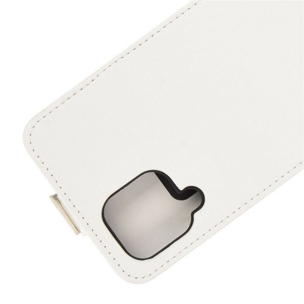 Leren Hoesje voor Samsung Galaxy M12 / A12 Folio-hoesje Verticale Flap Met Leereffect