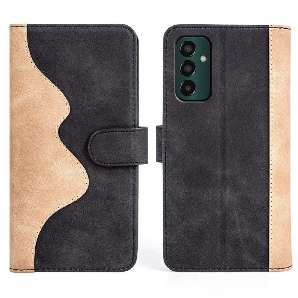 Leren Hoesje voor Samsung Galaxy M13 Golf Lederen Stijl