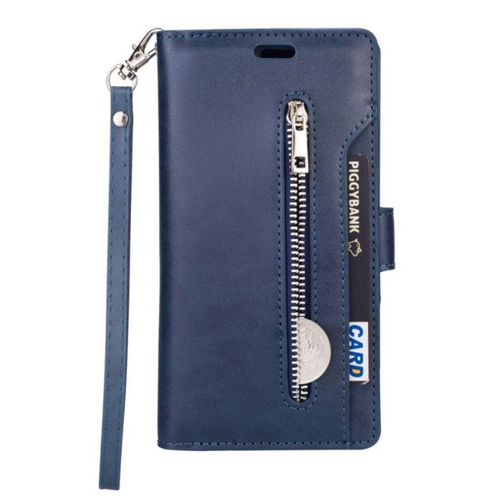 Leren Hoesje voor Samsung Galaxy S23 Ultra 5G Portemonnee Met Lanyard