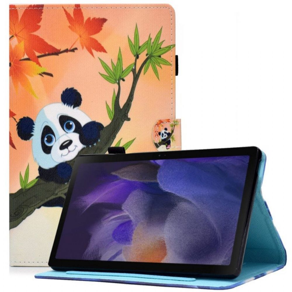 Leren Hoesje voor Samsung Galaxy Tab A8 (2021) Leuke Panda