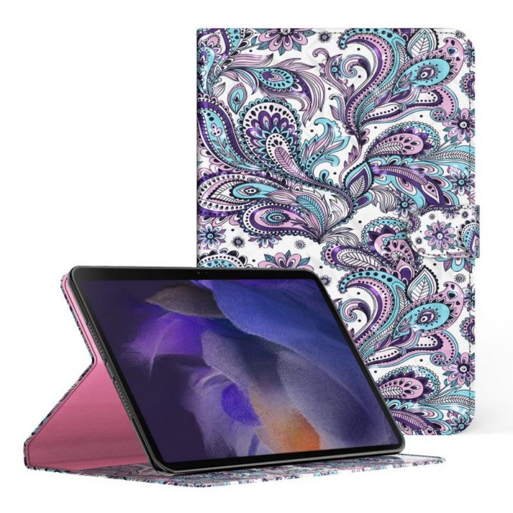 Leren Hoesje voor Samsung Galaxy Tab A8 (2021) Paisley