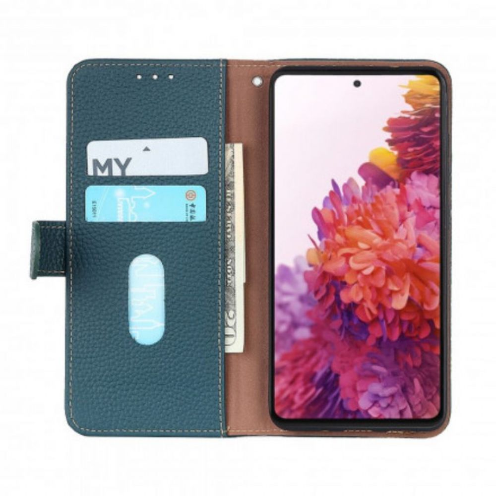 Leren Hoesje voor Vivo Y21s Khazneh Lychee Leer