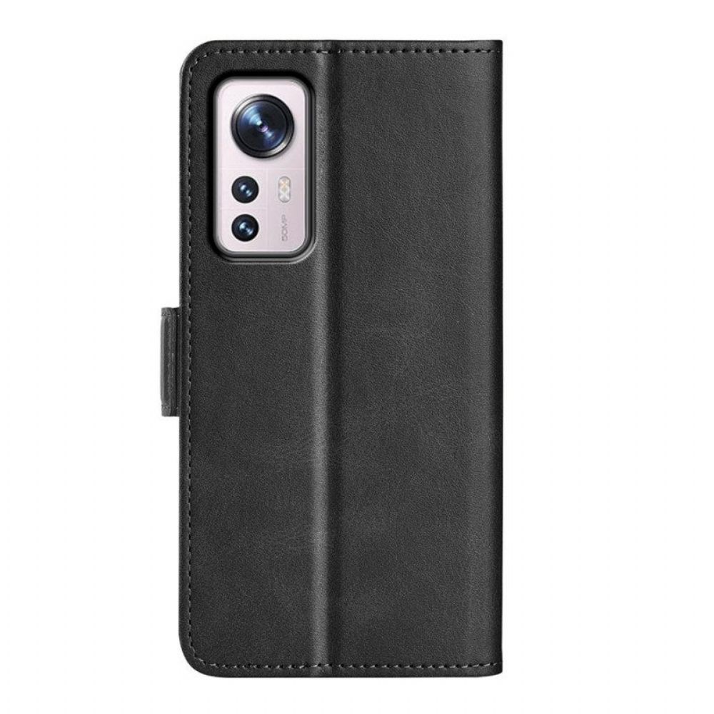 Leren Hoesje voor Xiaomi 12 Pro Dubbele Sluiting