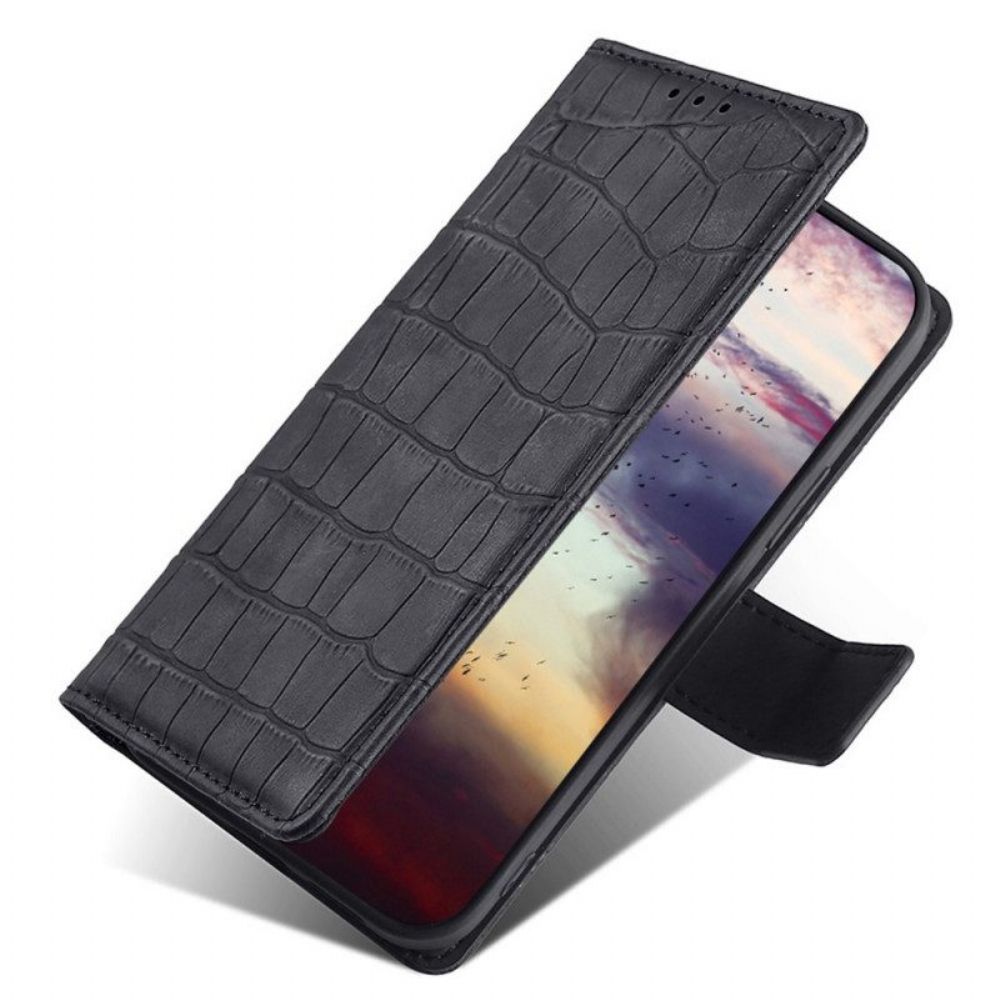 Leren Hoesje voor Xiaomi 12 Pro Skin-touch-krokodil