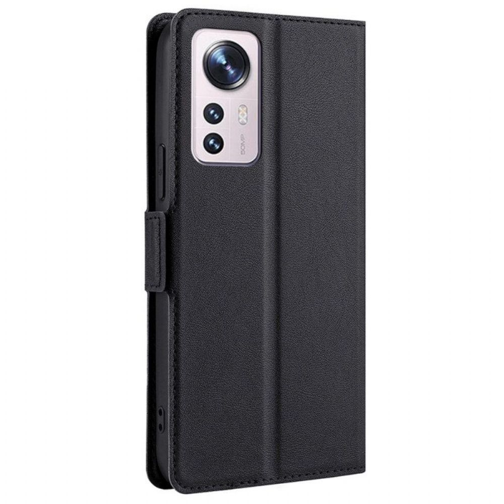 Leren Hoesje voor Xiaomi 12 Pro Ultrafijne Lederen Stijl