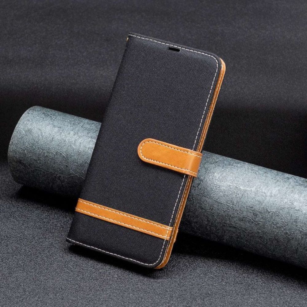 Leren Hoesje voor Xiaomi 12T / 12T Pro Met Ketting Band Van Stof En Leereffect