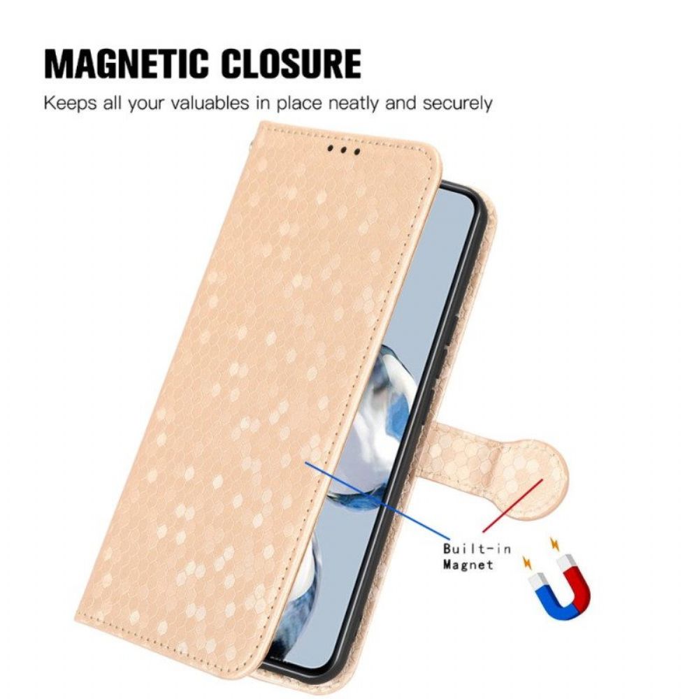 Leren Hoesje voor Xiaomi 13 Lite Met Ketting Strappy-patroon In 3d