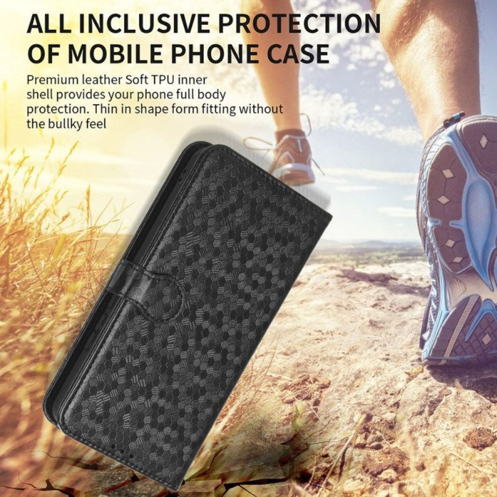 Leren Hoesje voor Xiaomi 13 Lite Met Ketting Strappy-patroon In 3d