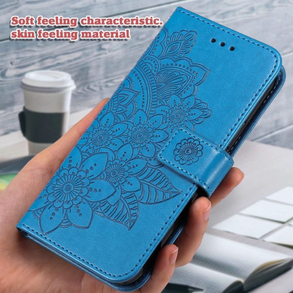 Leren Hoesje voor Xiaomi 13 Met Ketting Strakke Mandala