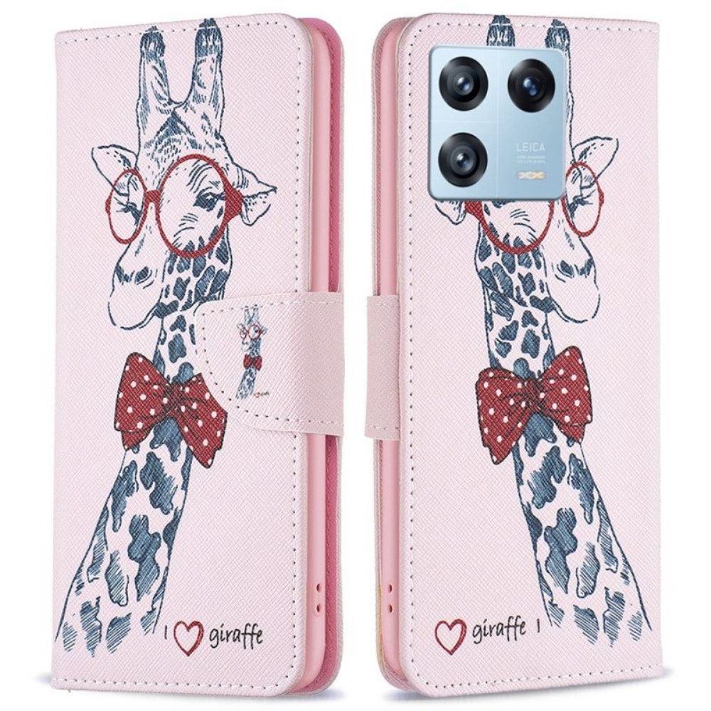 Leren Hoesje voor Xiaomi 13 Pro Slimme Giraf