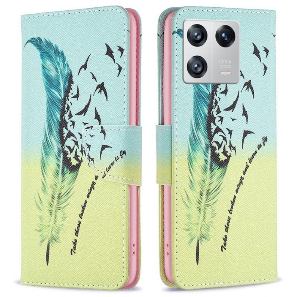 Leren Hoesje voor Xiaomi 13 Veerkracht