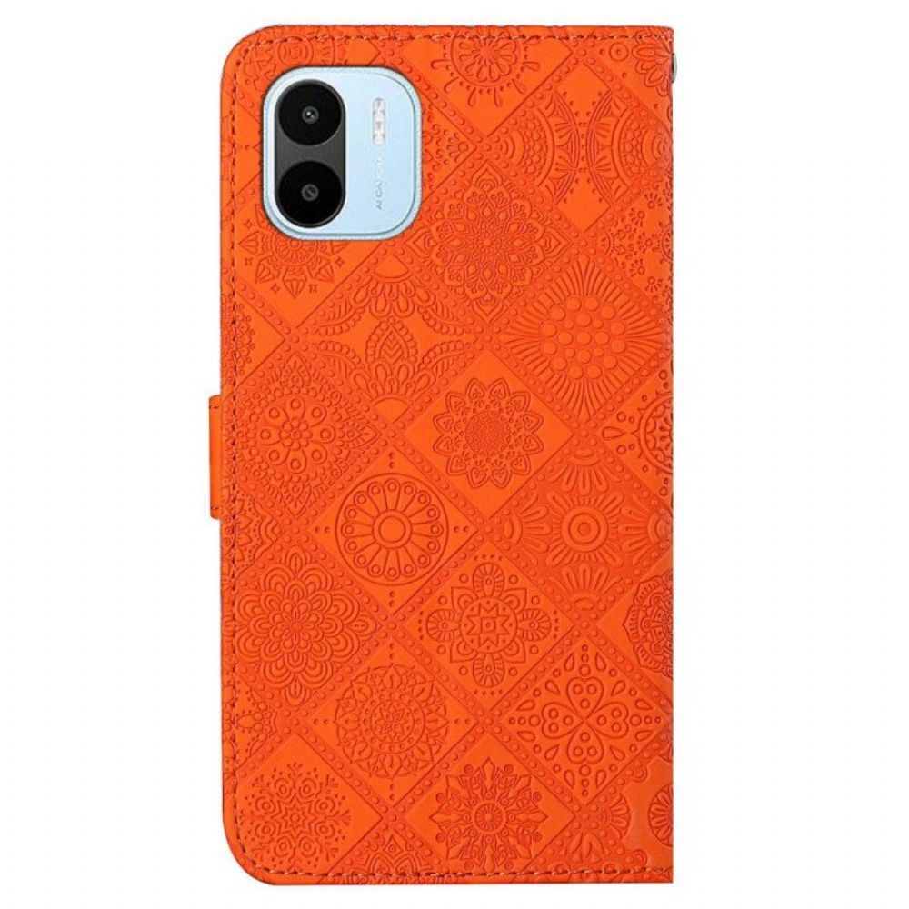 Leren Hoesje voor Xiaomi Redmi A1 Tapijt Patroon