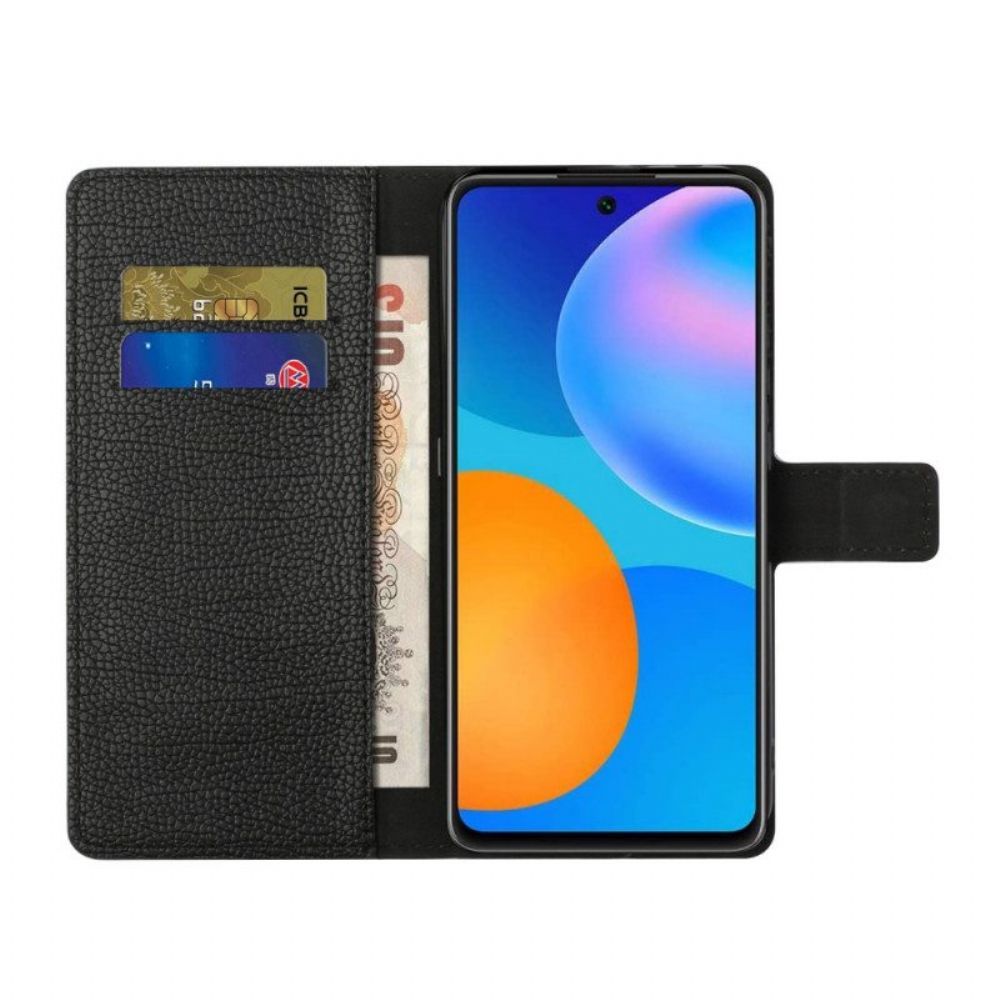 Leren Hoesje voor Xiaomi Redmi Note 11 Pro / 11 Pro 5G Lychee Graan