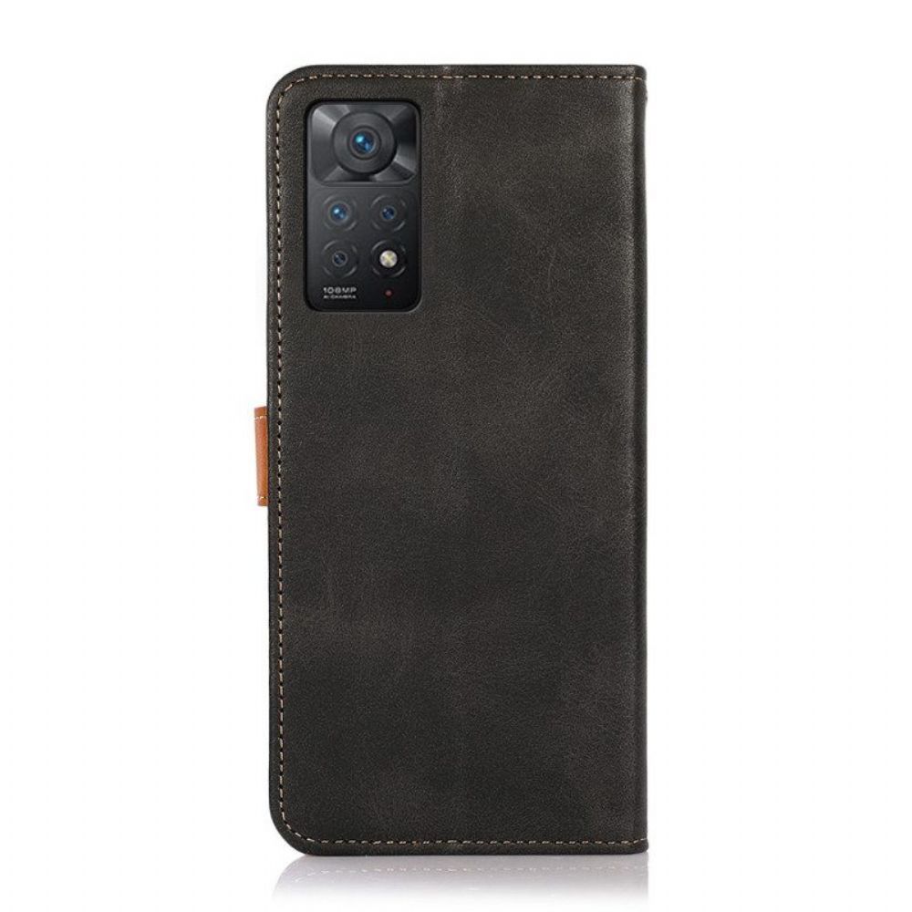 Leren Hoesje voor Xiaomi Redmi Note 11 Pro / 11 Pro 5G Met Khazneh-riem