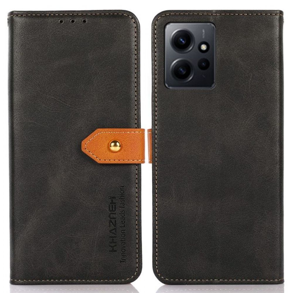 Leren Hoesje voor Xiaomi Redmi Note 12 4G Met Khazneh-riem