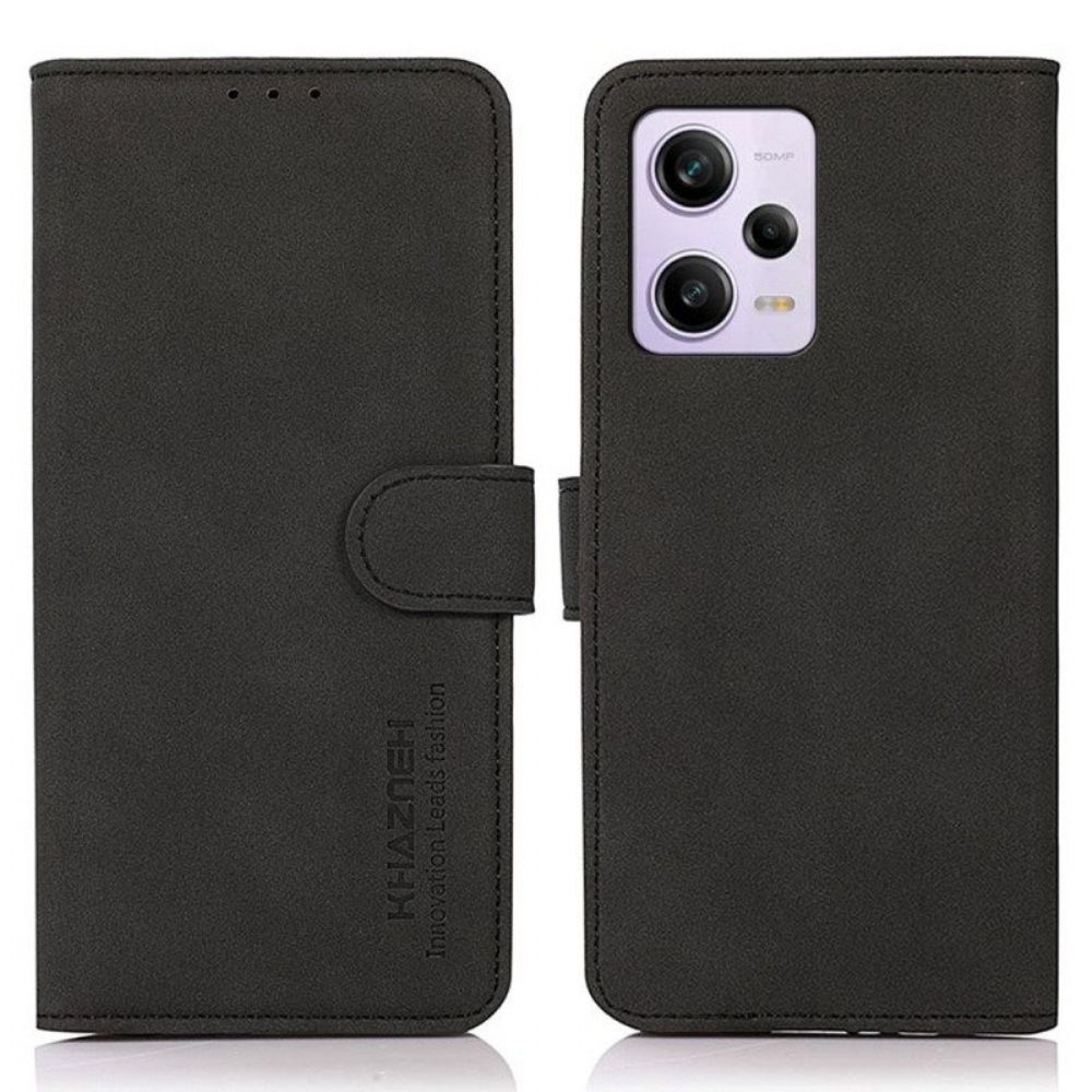 Leren Hoesje voor Xiaomi Redmi Note 12 Pro Khazneh Modieus Leereffect