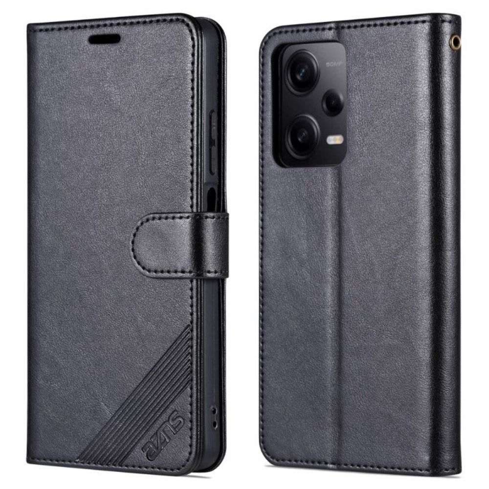 Leren Hoesje voor Xiaomi Redmi Note 12 Pro Leer-effect