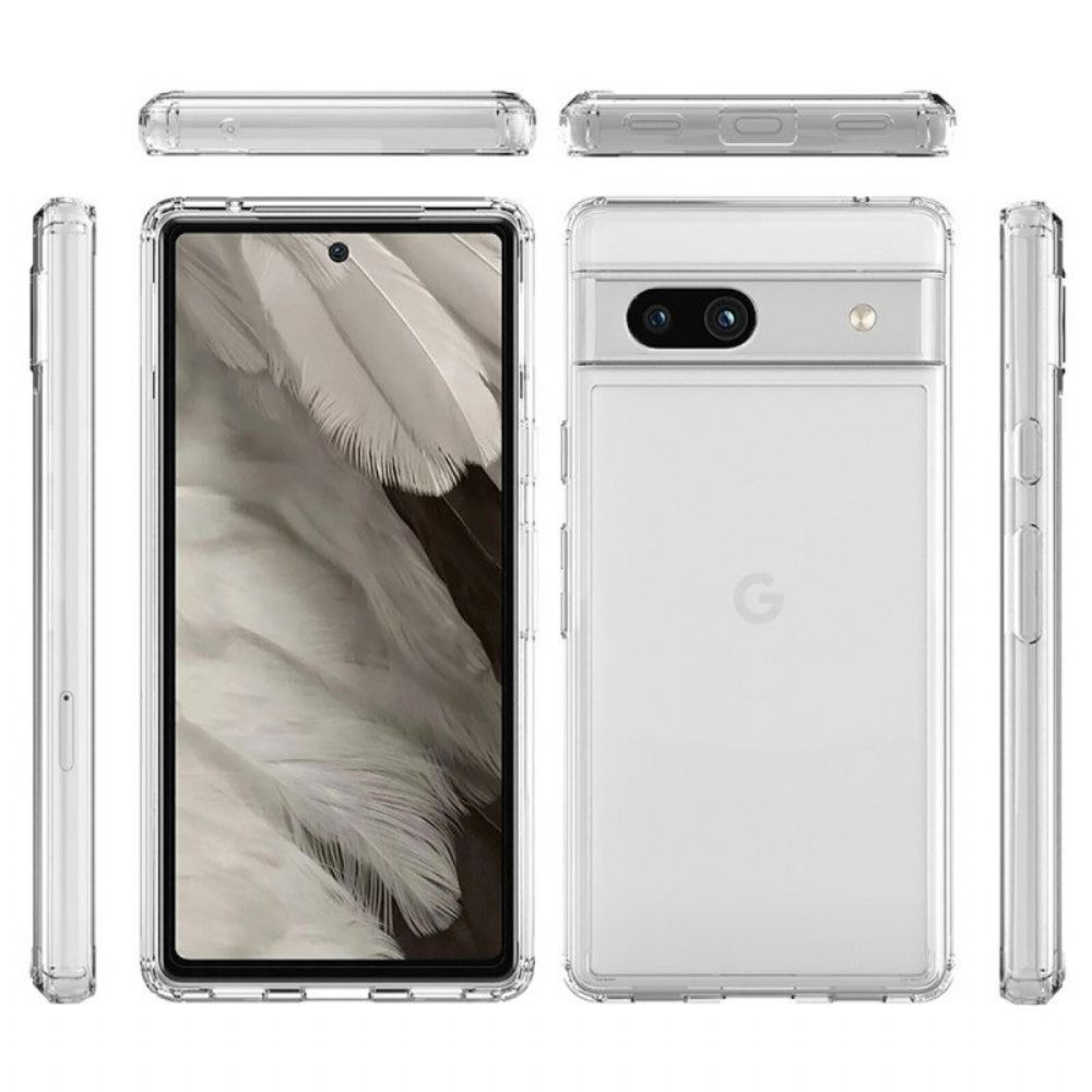 Telefoonhoesje voor Google Pixel 7A Transparante Anti-vergeling