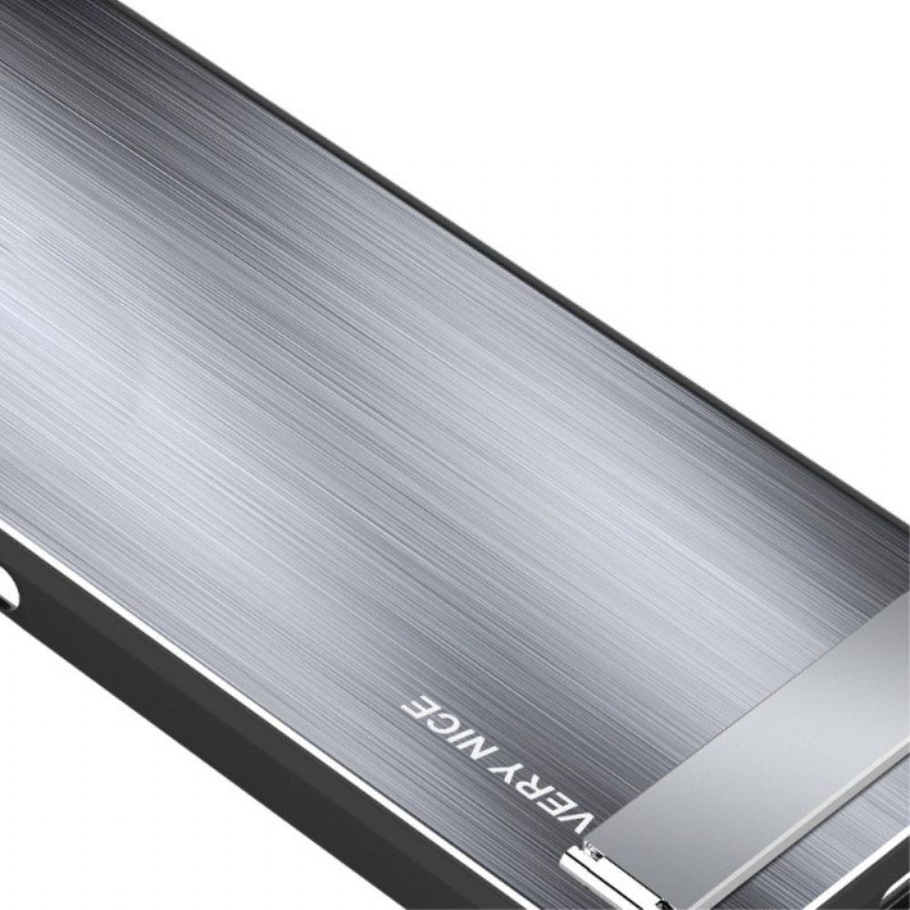 Telefoonhoesje voor Huawei P60 Pro Geborsteld Aluminium Met Steun