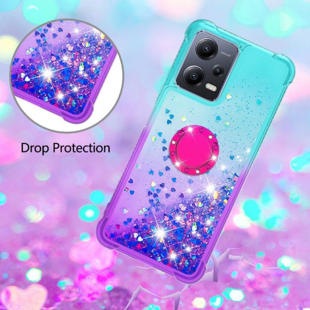 Telefoonhoesje voor Poco X5 5G Glitter Ringbeugel