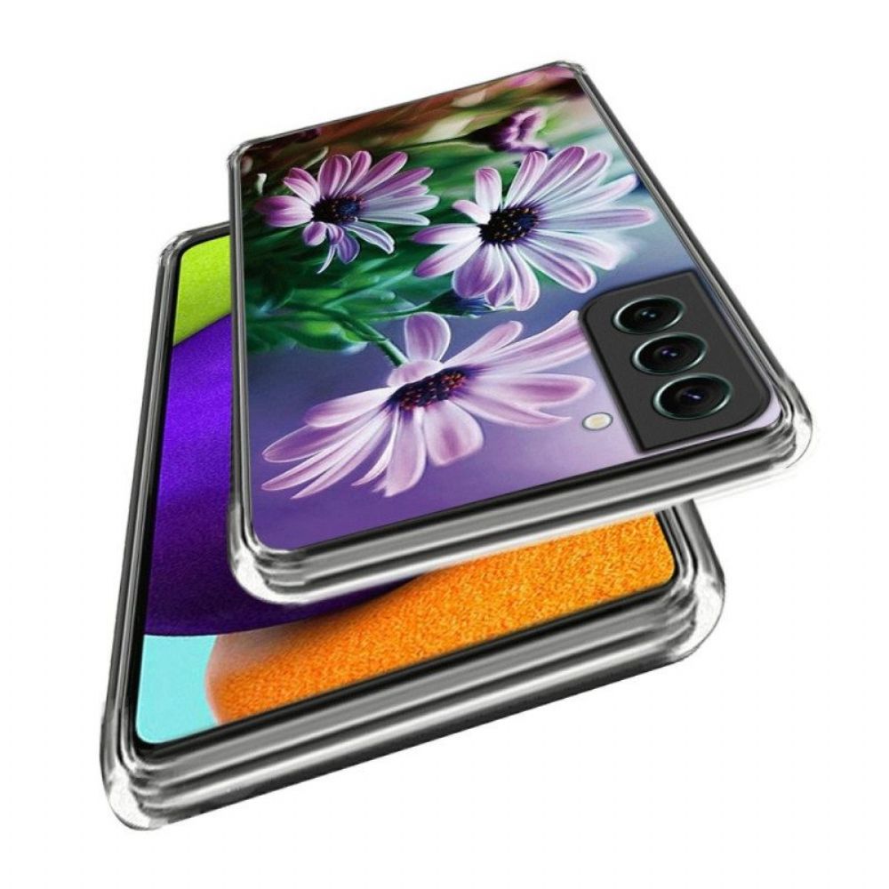 Telefoonhoesje voor Samsung Galaxy S23 Plus 5G Bloemen Siliconen