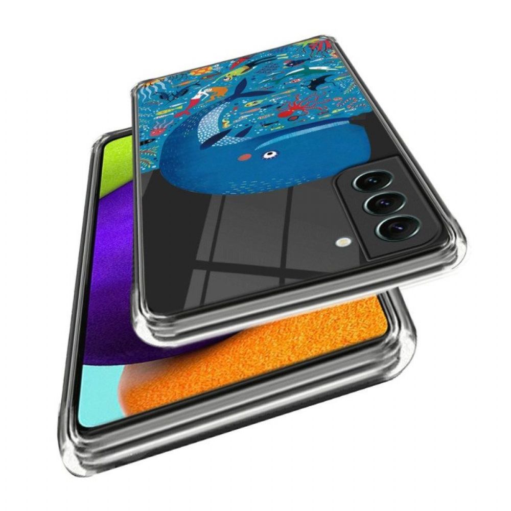 Telefoonhoesje voor Samsung Galaxy S23 Plus 5G Transparante Walvis