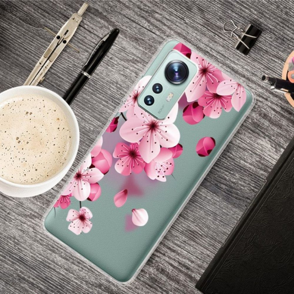 Telefoonhoesje voor Xiaomi 12 / 12X Kleine Roze Bloemen