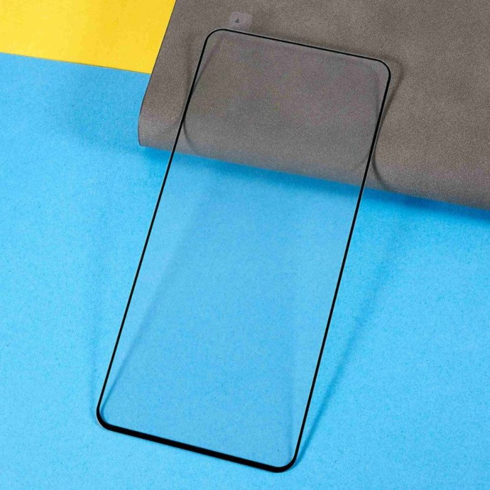 Xiaomi 12 Lite Black Contours Screenprotector Van Gehard Glas